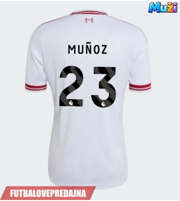 Lacne Muži Futbalové dres Liverpool Victor Munoz #23 2026-27 Krátky Rukáv - Preč